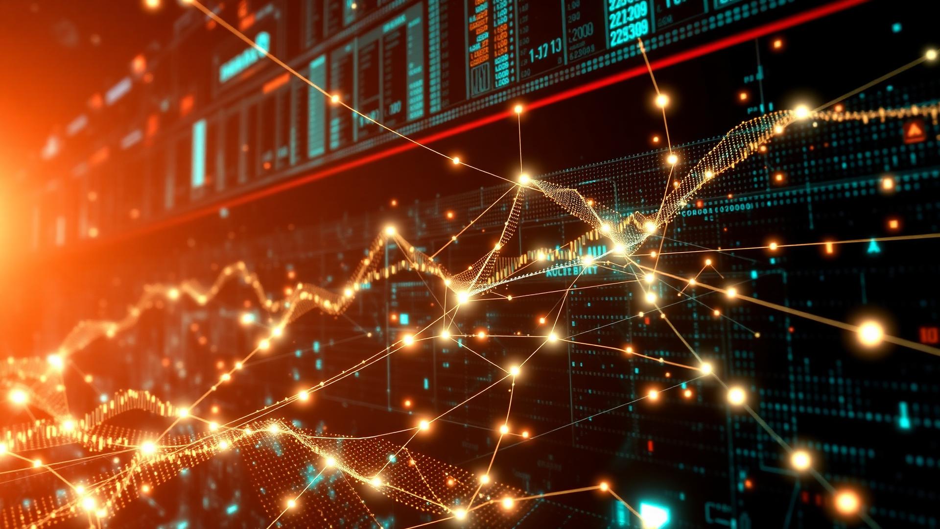 Network analysis showing financial institution interconnections