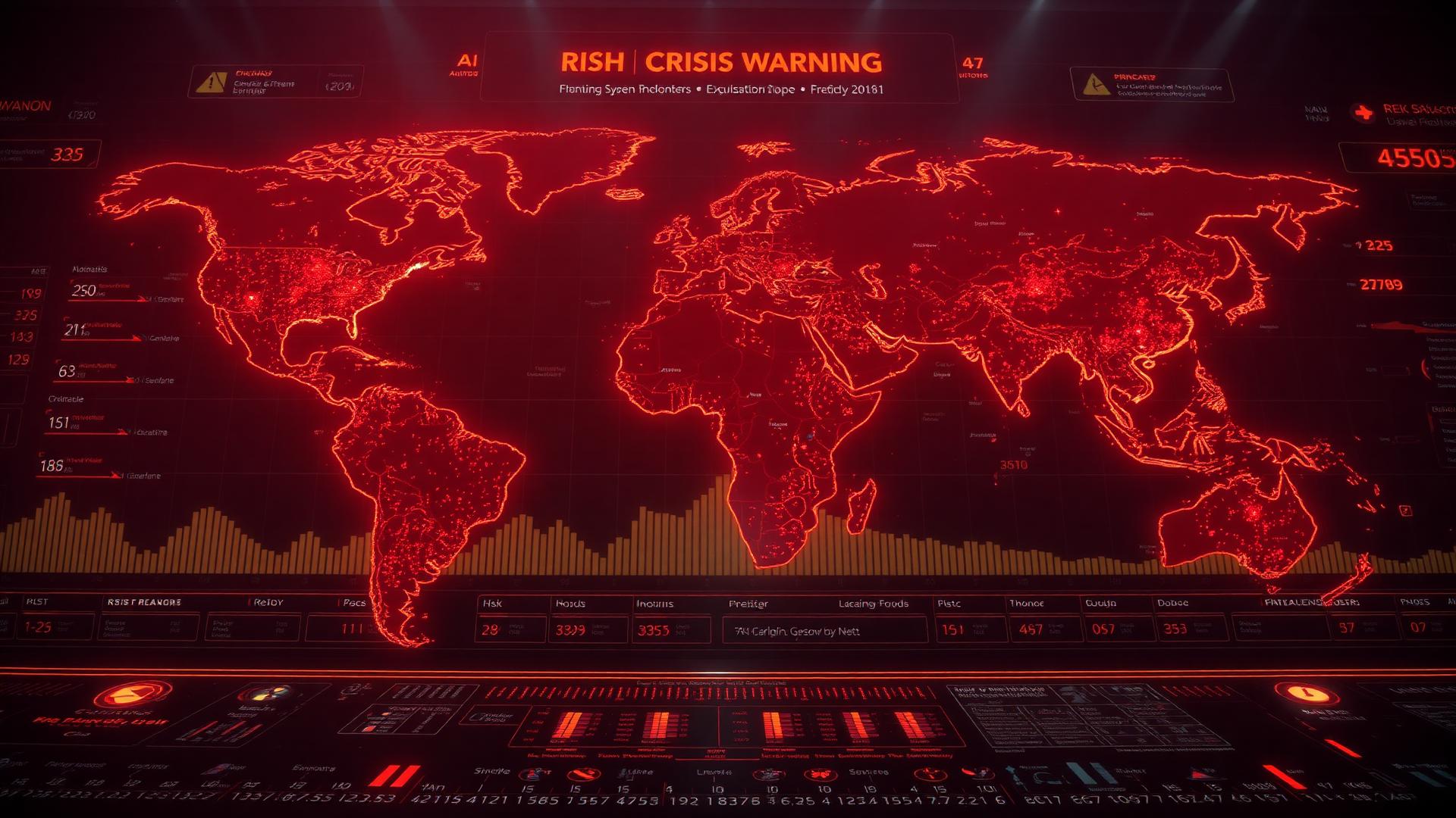 Early warning systems using AI to predict emerging crises